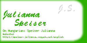 julianna speiser business card